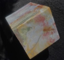Ocean Wave Jasper (no Orbs) Great Colors Free Standing Cube 490 Grams -1.1 Lb's