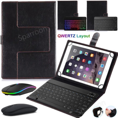 Für Xiaomi Pad 6/5/6 Pro Redmi Pad SE 11'' QWERTZ Tastatur Universal Hülle & Maus