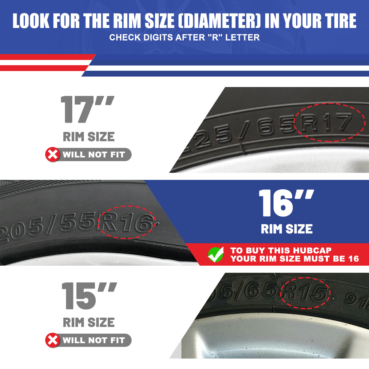 4PCS 16" Black Snap On Wheel Hub Caps Trim Rings fitsToyota Corolla Tire & Steel