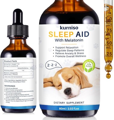 Melatonin for Dogs-Dog Anxiety Relief, Dog Essentials for Relax, Sleep & Stress