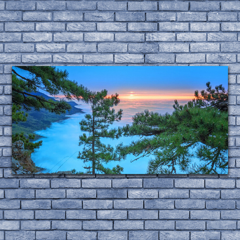 Image sur toile nature forêt décoration murale tableau 140x70 panoramique