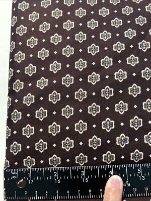 6 Yards 100% Cotton Fabric  Princeton  by Northcott Fabrics Brown Floral #2916