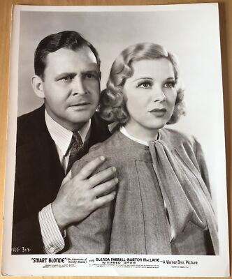 SMART BLONDE Glenda Farrell Barton Mac Lane Pressefoto #312 Pärchen Portrait