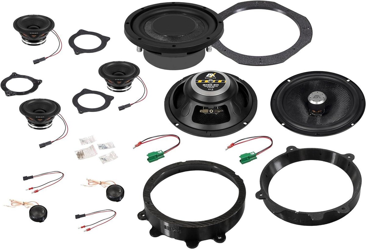 ESX TES3YSET2 8-Way Speaker Sound Upgrade Set Compatible With
