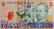 ROMANIA 10 LEI 2009 PICK 119e POLYMER VF