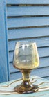 Vintage Smoked Glass Set Of 5 Shot Glasses 3.5 in Cordials Cognac Snifter Style  — photo 10