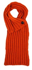 Blossom Boutique Button Knit Scarf Orange NWT