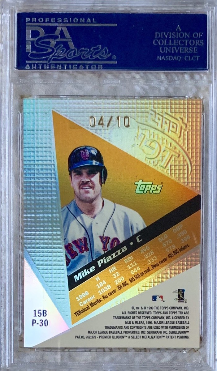 1999 TOPPS TEK GOLD /10 MIKE PIAZZA PSA 8.5 POP 1 2 HIGHER | eBay