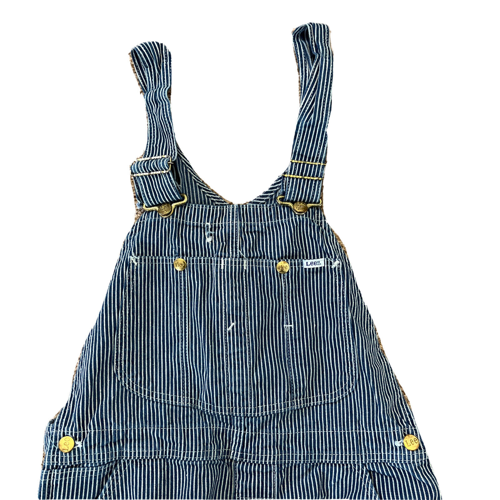 Vintage LEE Sanforized Union Made Hickory Stripe Overalls Made In The USA
