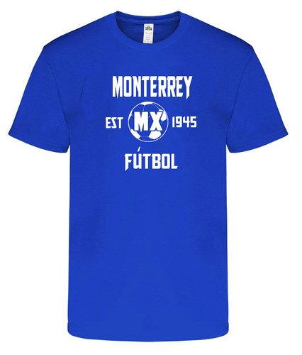 Graphic T Shirt Monterrey Multiple Colors Soccer Fan Mexico 100% Cotton - Afbeelding 5 van 5