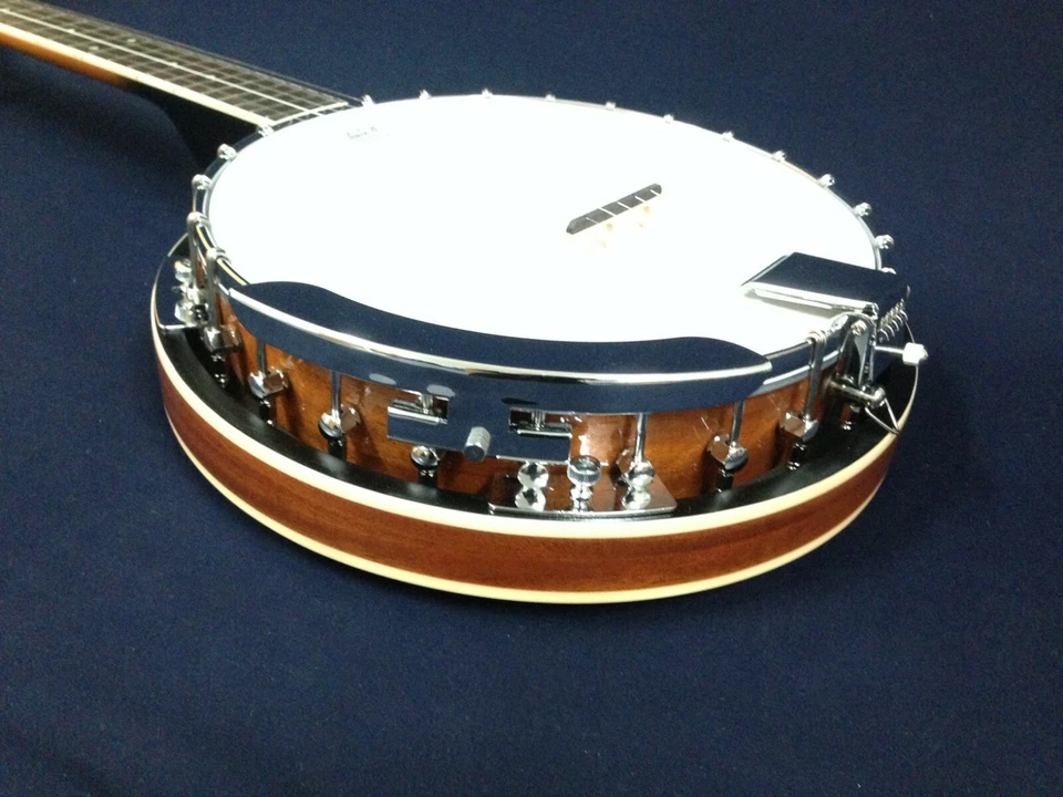 On Sale! Caraya BJ005 5-string Mahogany Resonator Banjo with bag and more - Image 4 of 4