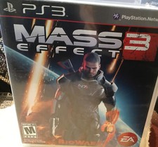PS3 Mass 3 Effect Video Game Playstation Blu-Ray Mature Shooter +Manual