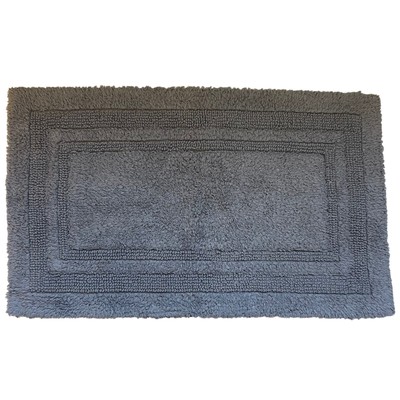 Threshold Performance Chunky Texture Plush Cotton Dark Gray Bath Rug, 20''x34''