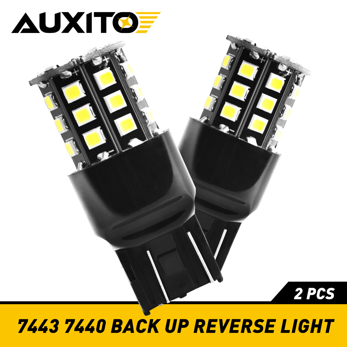 Auxito 2/4x LED Turn Signal Reverse Light Bulbs 6000K Super Bright T20 7440 7443