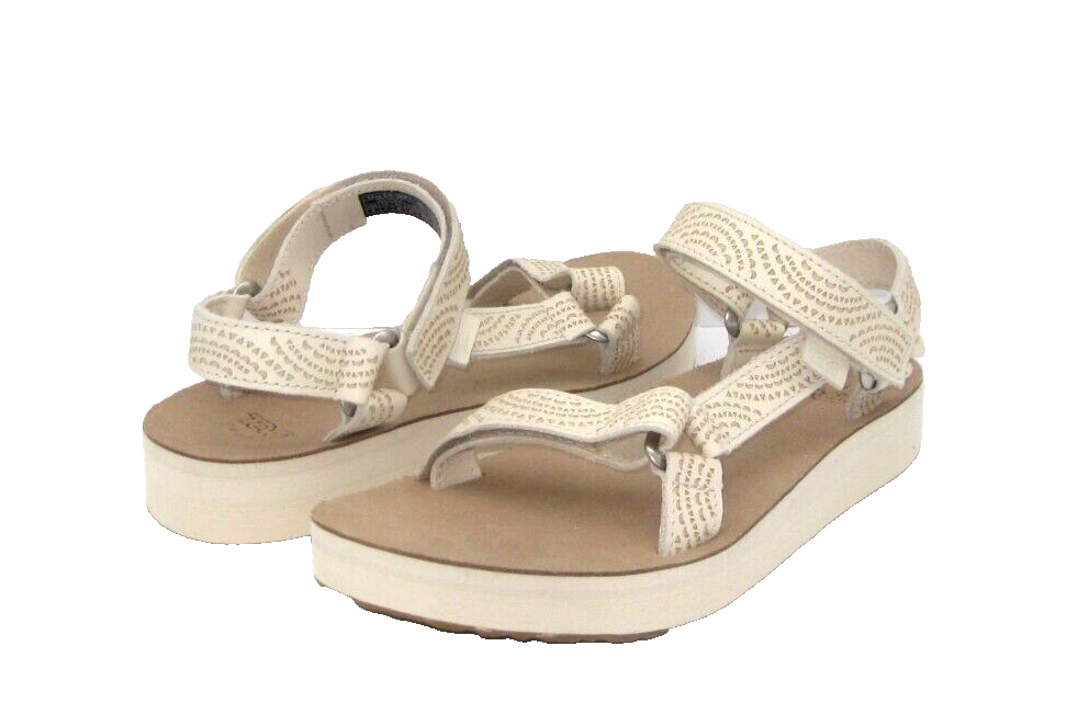 TEVA MIDFORM UNIVERSAL GEOMETRIC WOMEN SANDALS WHITE SWAN US 11