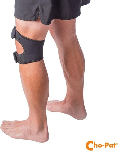 NEU Cho-Pat Dual Action Kniegurt volle Mobilität & Schmerzlinderung XS X-Small schwarz - Bild 4 von 9