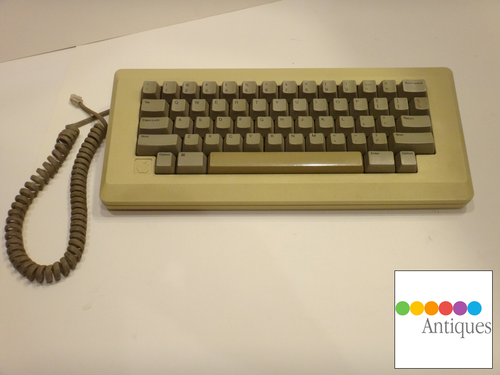 Apple Keyboard and Cable for Macintosh 128k 512k Mac Plus RARE Vintage ...