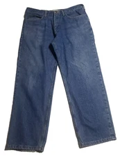 LEE Mens Denim Blue Jeans SIZE 36 x 29 Relaxed Fit Cotton