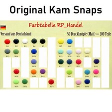 Druckknöpfe Original Kam Snaps 10 25 50 MATT...
