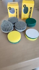 Synoshi Stiff Bristle Brush for Electric Spin Scrubber 8 pieces new