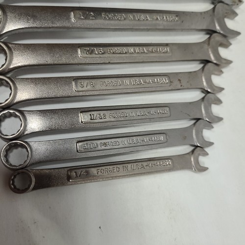Vintage Sears Craftsman VA Set (11) Standard Open/Box End Combination Wrenches - Picture 9 of 9