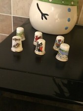 North Wales Bone China Thimble collection
