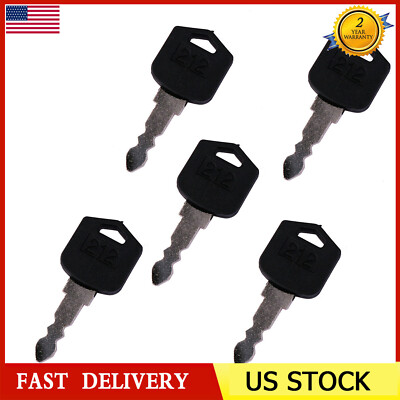 5Pcs 212 Ignition Keys D554212 For Doosan Daewoo Forklift D25 D35 G25 G35