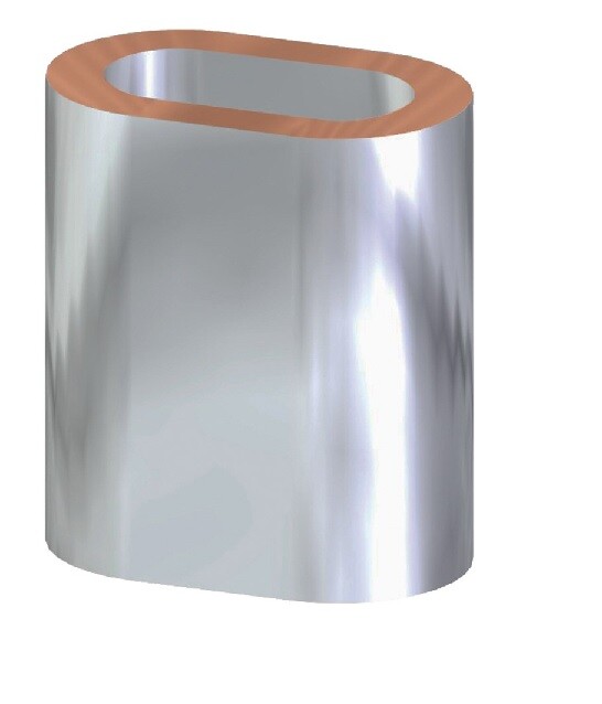 2 Pressklemmen Kupfer verzinnt Presshülse Drahtseil Hülsen Quetschklemme Cu vz