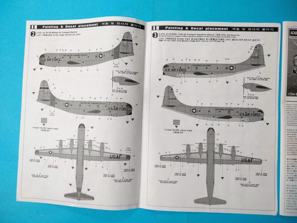 Boeing C-97A Stratofreighter 1:72 Academy 1604 come nuovo completo sigillato - Immagine 4 di 4