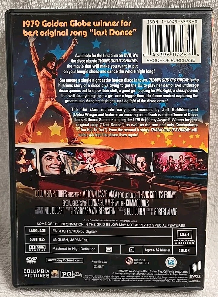 Thank God Its Friday 1978 (2006 Columbia Pictures DVD, Robert