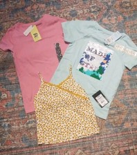 Cat Jack Art Class 3 Shirt Bundle Girls All In Motion St 6/6x Tshirt Floral