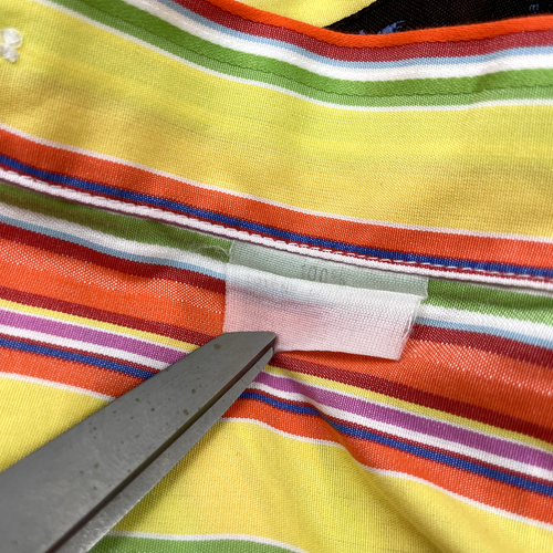 ETRO Men's 100% Cotton Dress Shirt Yellow/Orange/Green Stripe • Italy • Size 42 - Picture 4 of 7