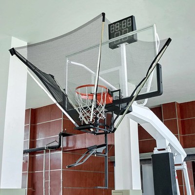 180° Rotating Basketball Shot Trainer with Rebounder Net System