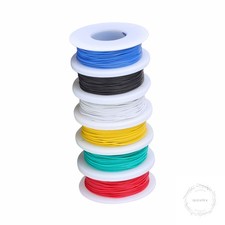 28 awg Wire Solid Core Hookup Wires-6 Different Colored Jumper Wire 50 ft Each