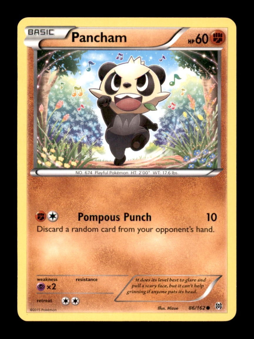 PANCHAM 86/162 C BREAKTHROUGH POKEMON LP