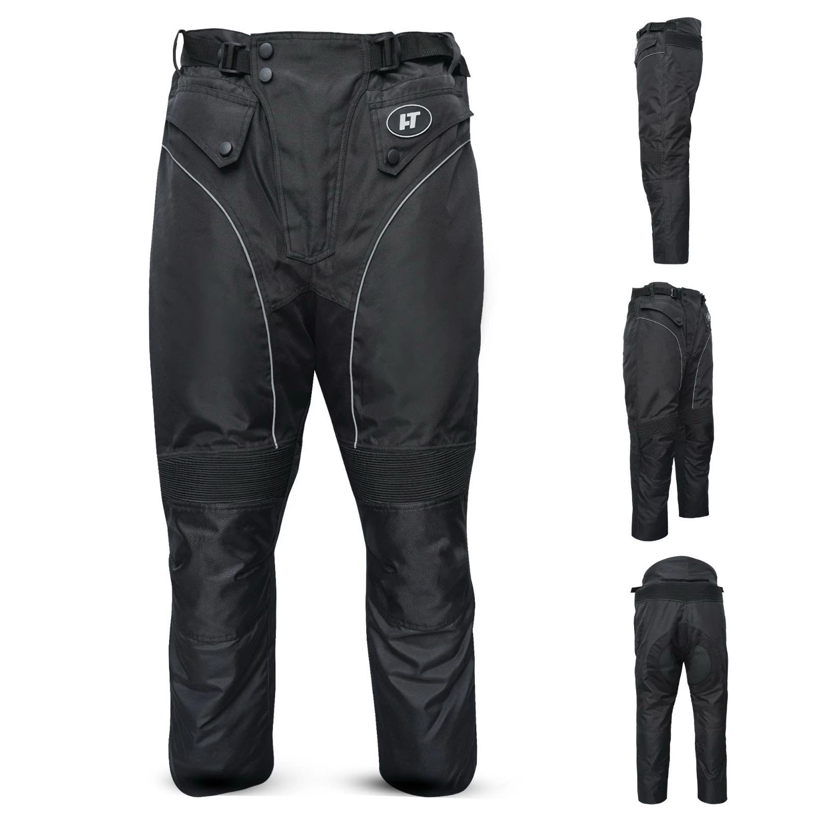 MOTORBIKE MOTORCYCLE WATERPROOF CORDURA TEXTILE TROUSERS PANTS CE ARMOURS