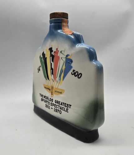 Vtg 1970 Jim Beam Indianapolis Motor Speedway Indy 500 Whiskey Decanter Empty - Picture 6 of 14