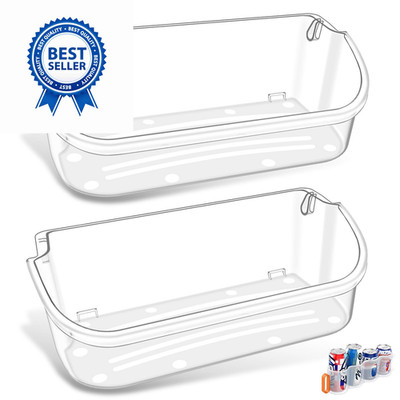 [2 PACK] UPGRADED 240356402 Refrigerator Door Bin 240356402 door bin 2 PACK