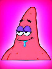 SpongeBob SquarePants Patrick Star 5" High Quality Vinyl Peeker Sticker