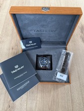 TAG Heuer Autavia Blue Men's Leather Strap Watch - WBE5116.FC8266