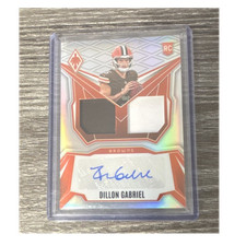 2025 Panini Phoenix Dillon Gabriel Browns Rookie Patch Auto Silver #DRP-DGL /149