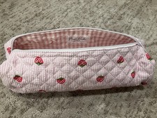 Moon Nude Strawberry Hair Tool Bag Handmade Long Quilted Zip 16x3x5