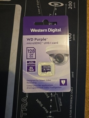 Western Digital WD Purple microSDXC UHS-I card 128 GB Ultra Endurance.
