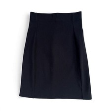betsy johnson vintage black ribbed stretchy mini skirt size M