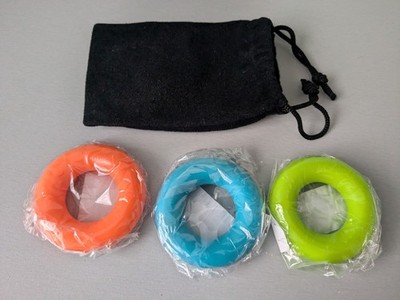 NEU 3x Hand Grip Weight Exerciser Strengthener Krafttrainer Gym Ringe