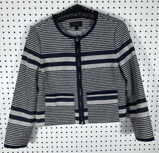 J.Crew Tweed knit cropped blazer jacket size 8