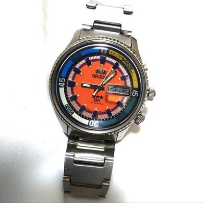Orient SK Automatic Rainbow Dial Watch Timepiece Authentic Rare Collectible