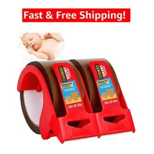Noiseless Brown Packing Tape 2-Pack, 1.88" Wide, Perfect for Shipping Moving