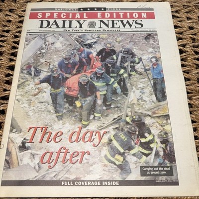 New York Daily News Thursday September 13, 2001 Day After Special Edition 9/11