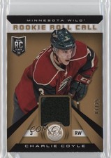 2013-14 Totally Certified Rookie Roll Call Gold 7/25 Charlie Coyle Patch f0l